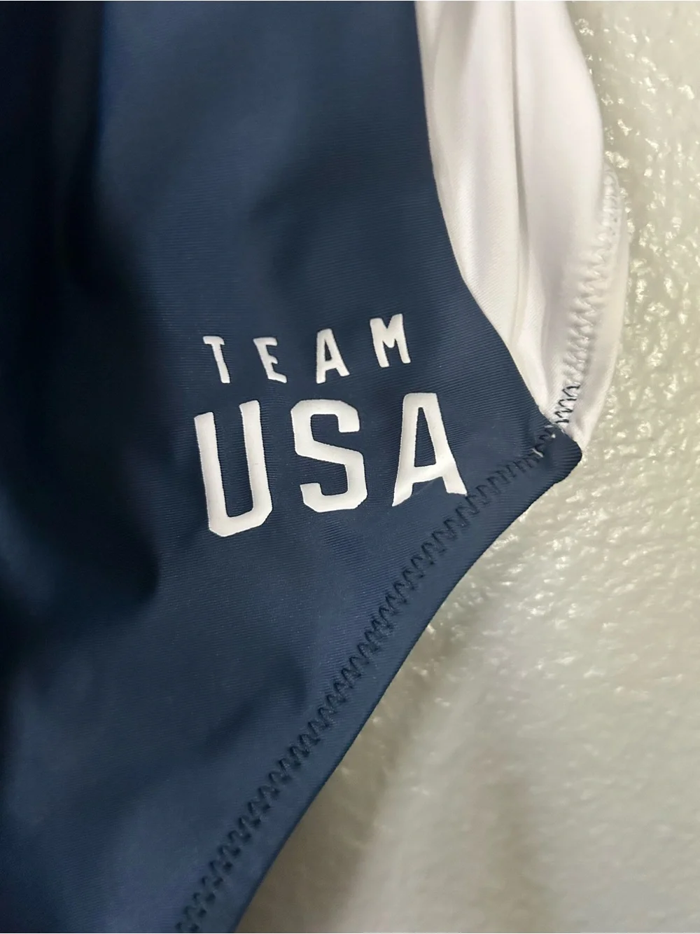 SKIMS Swim USA Neck One Piece Swimsuit Navy Colorblock - Size M